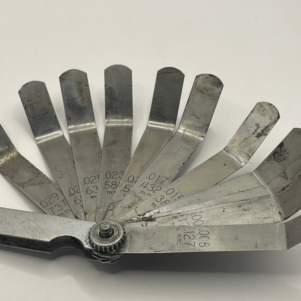 Matco Tools FG-275 Bent Feeler Gauge Set SAE Metric Offset Blades USA SEE PHOTOS - Picture 5 of 11